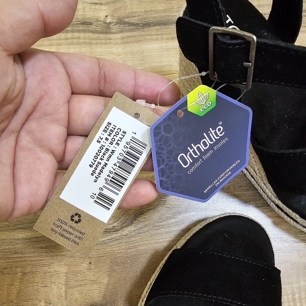 New Toms Exclusive Madelyn Wedge Sandal - Picture 12 of 14